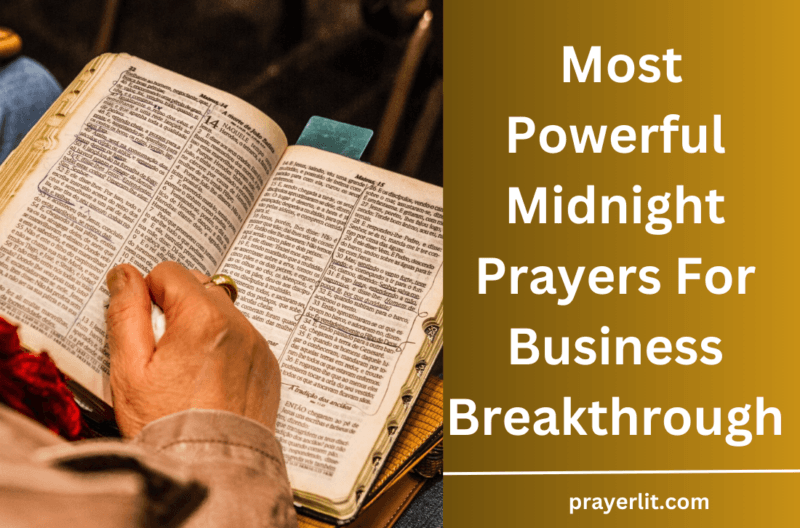27 Powerful Midnight Prayers For Business Breakthrough (2026) - PrayerLit