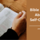 Bible Verses About Self-Control