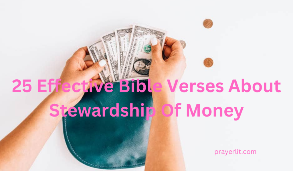 Bible Verses About Stewardship Of Money