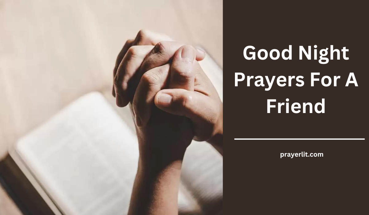 Good Night Prayers For A Friend