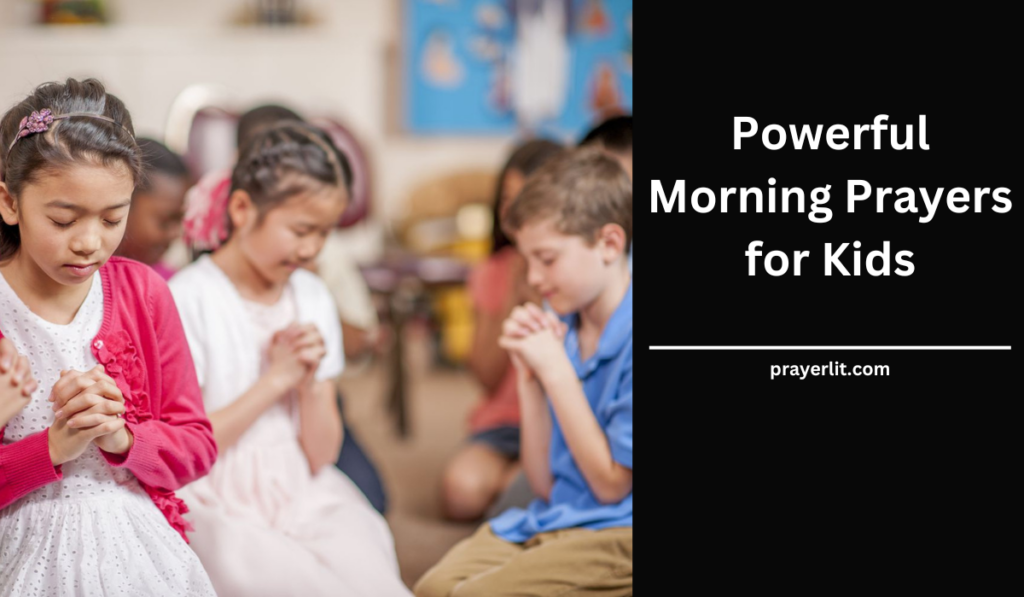 Morning Prayers for Kids