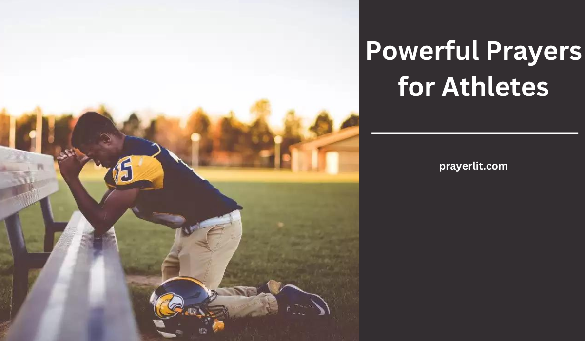 Prayers For Athletes Before A Game