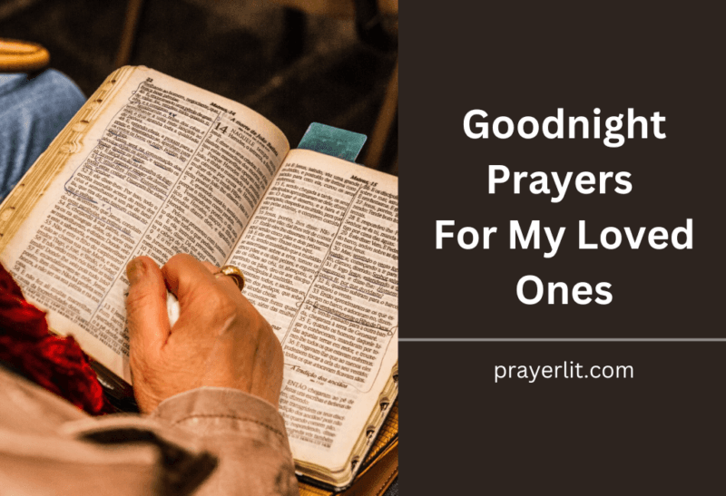 30 Effective Goodnight Prayers For My Loved Ones 2026 - PrayerLit