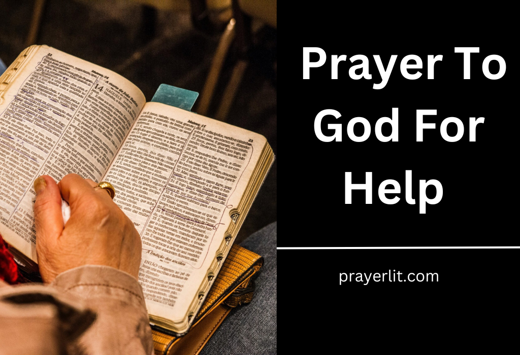 Prayer To God For Help