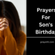 Prayers For Son's Birthday