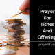 Prayers For Tithes And Offerings