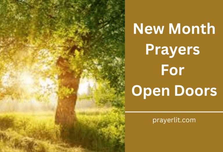 40 Amazing New Month Prayers For Open Doors (2026) - PrayerLit
