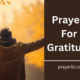 Prayers For Gratitude