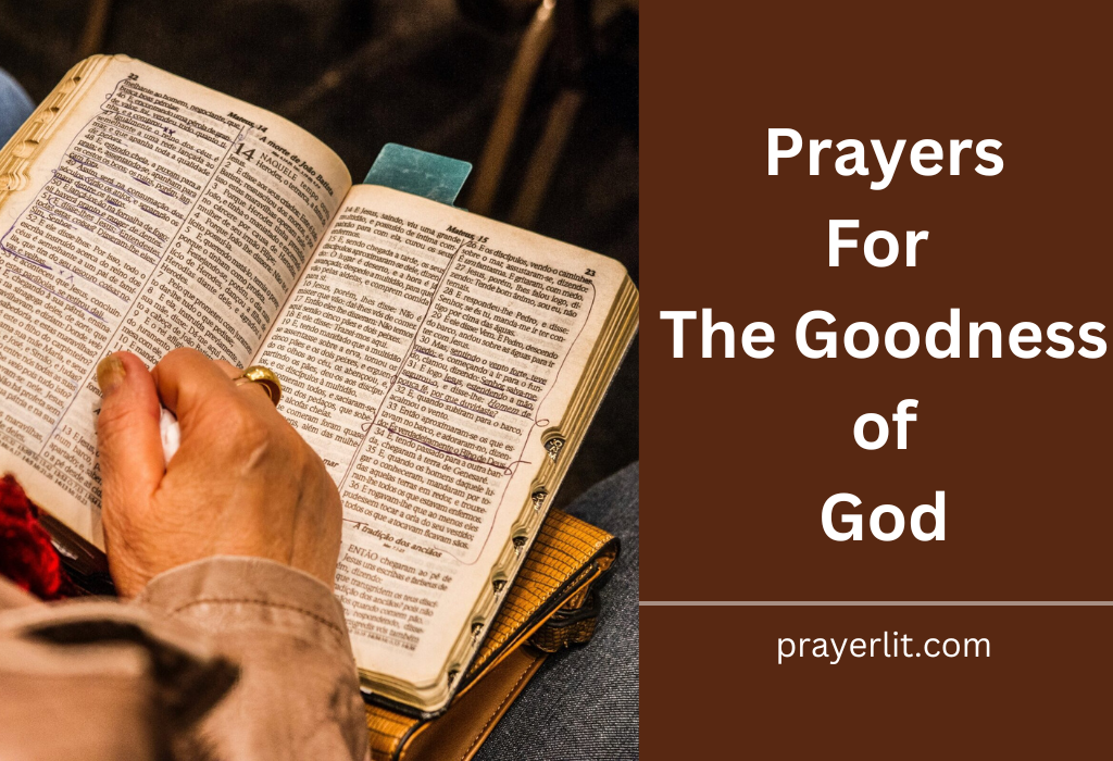 Prayers For The Goodness of God