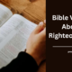 Bible Verses About Righteousness