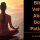 Bible Verses About Being Patience