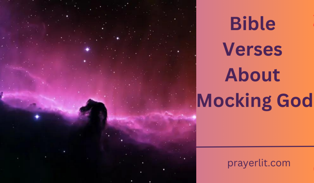 Bible Verses About Mocking God