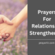 Prayers For Relationship Strengthening