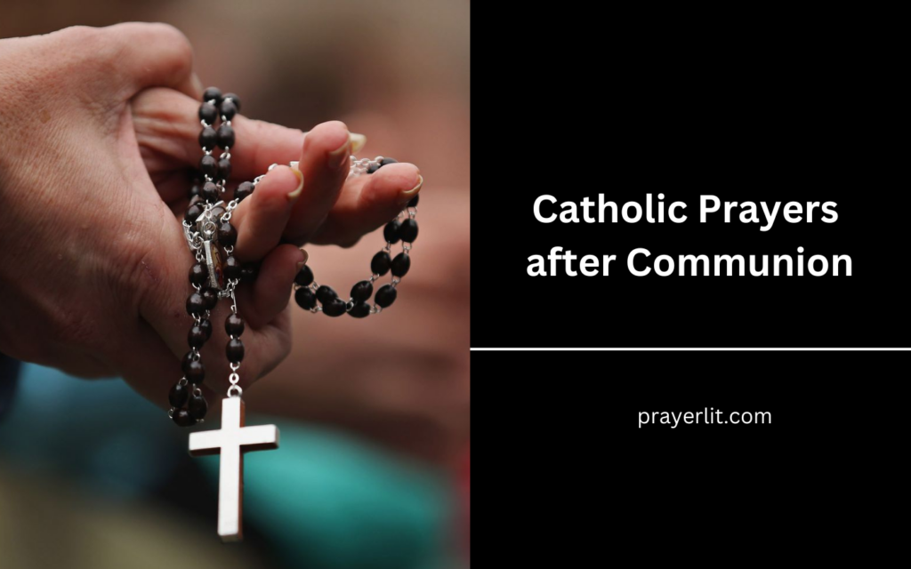 Catholic Prayers after Communion