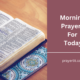 Morning Prayers For Today