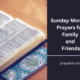 Sunday Morning Prayers for Family and Friends