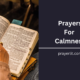 Prayers For Calmness