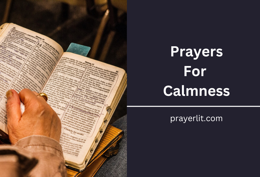 Prayers For Calmness