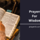 prayers for wisdom