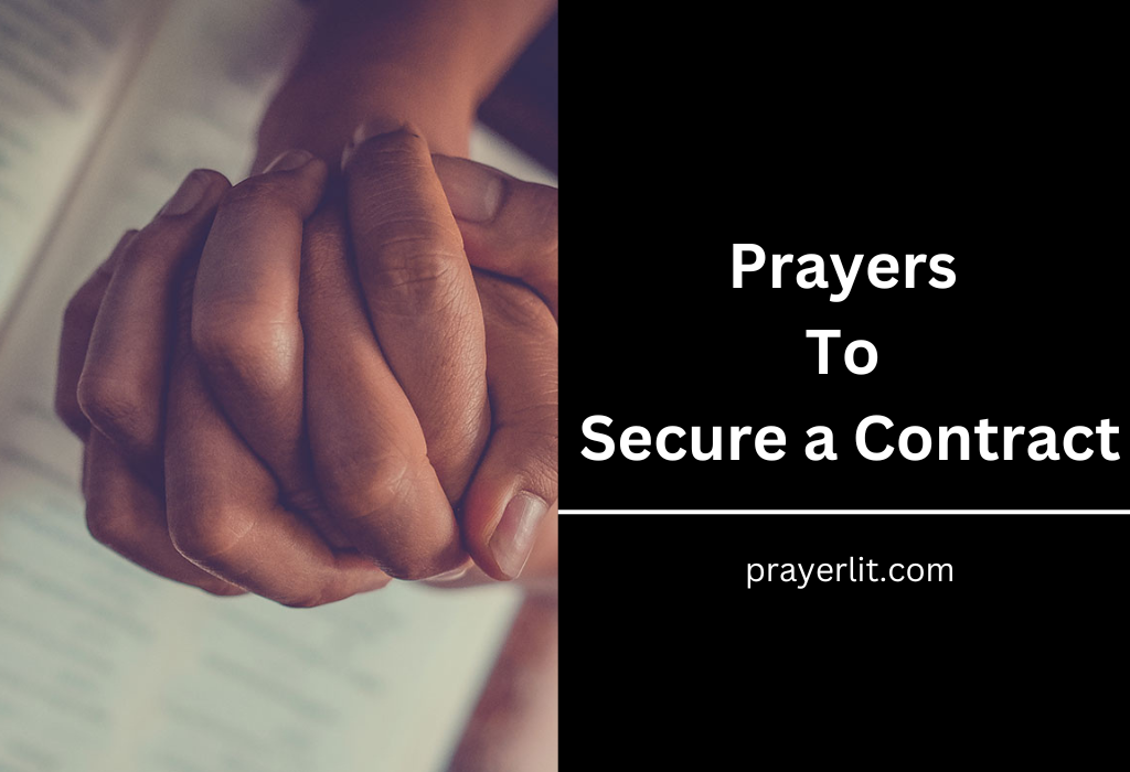 Prayers to Secure a Contract