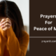 Prayers For Peace of Mind