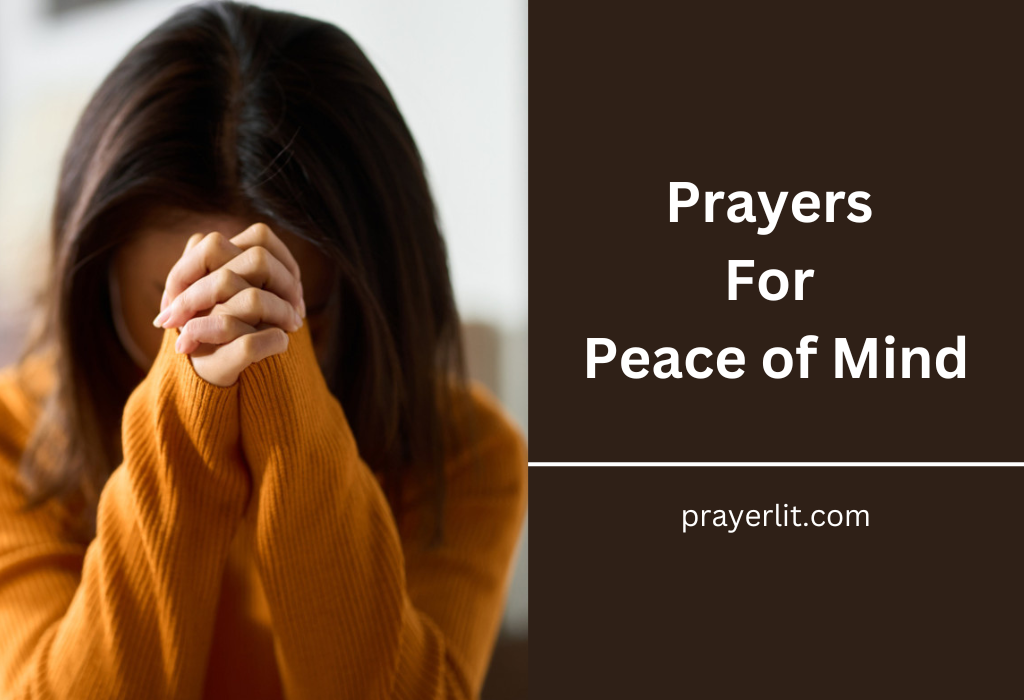 Prayers For Peace of Mind