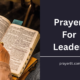 Prayers For Leaders