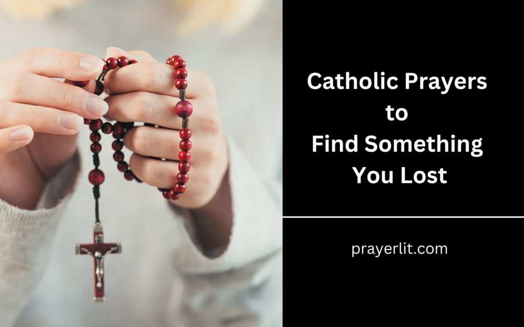 Catholic Prayers to Find Something You Lost