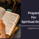 Prayers For Spiritual Growth