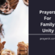 Prayers For Family Unity