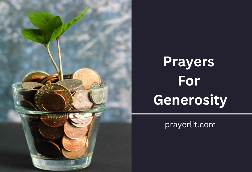 Prayers For Generosity