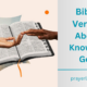 Bible Verses About Knowing God