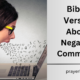 Bible Verses About Negative Comments