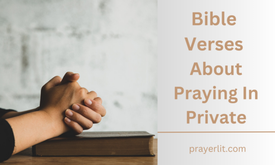 Bible Verses About Praying In Private