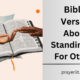 Bible Verses About Standing Up For Others