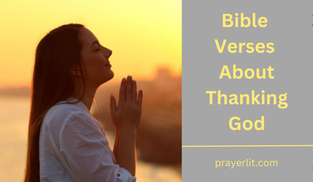 Bible Verses About Thanking God