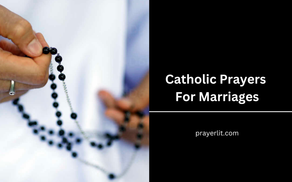 Catholic Prayers For Marriages