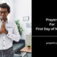 Prayers For First Day of New Job