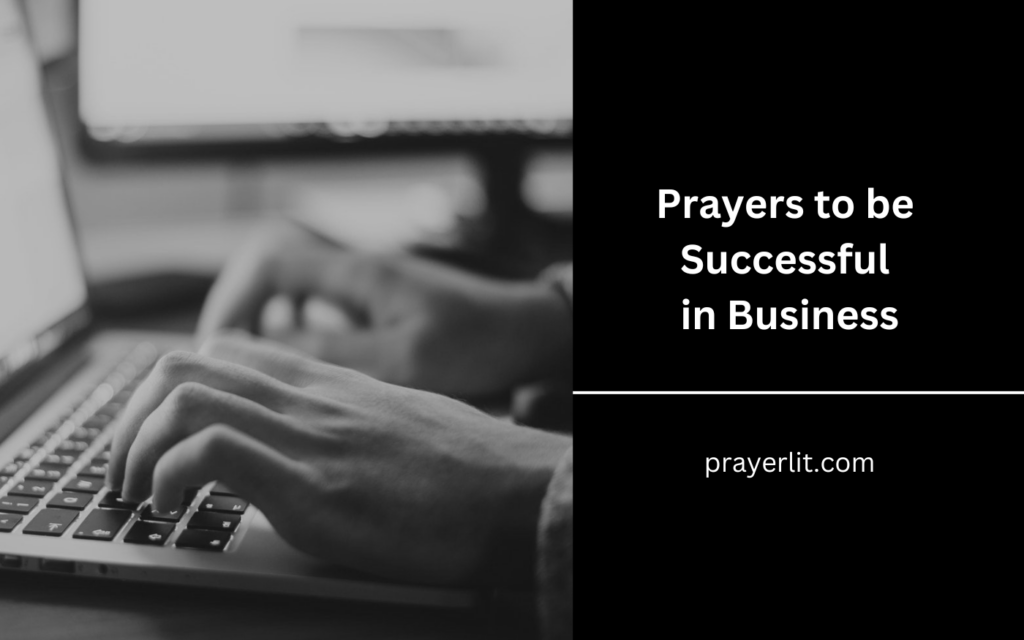 Prayers to be Successful in Business