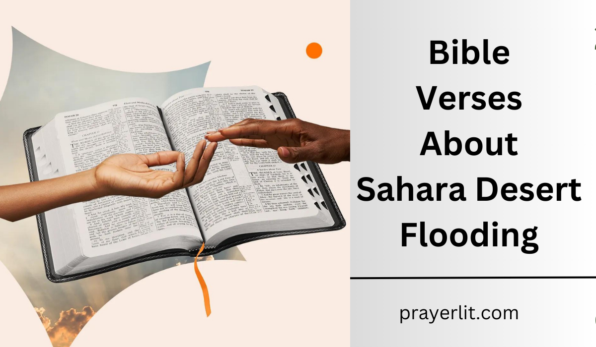 Bible Verses About Sahara Desert Flooding