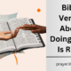 Bible Verses About Doing What Is Right