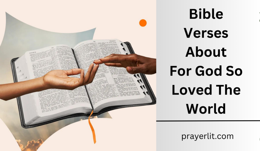 Bible Verses About For God So Loved The World