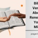 Bible Verses About Renewing Your Mind