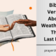 Bible Verses About Weather On The Last Days