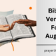 Bible Verses For August