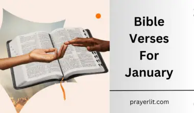 30 Powerful Bible Verses For January (2025) - PrayerLit