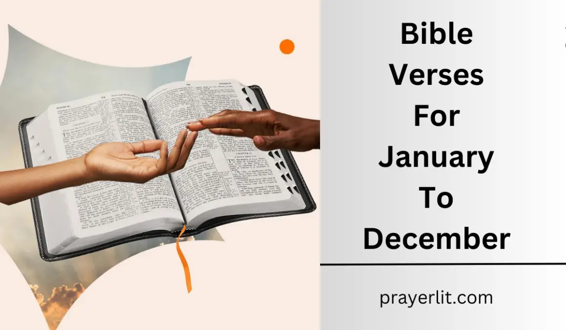 30 Powerful Bible Verses For January To December (2025) - PrayerLit