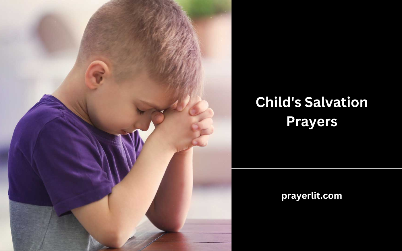 Child's Salvation Prayers