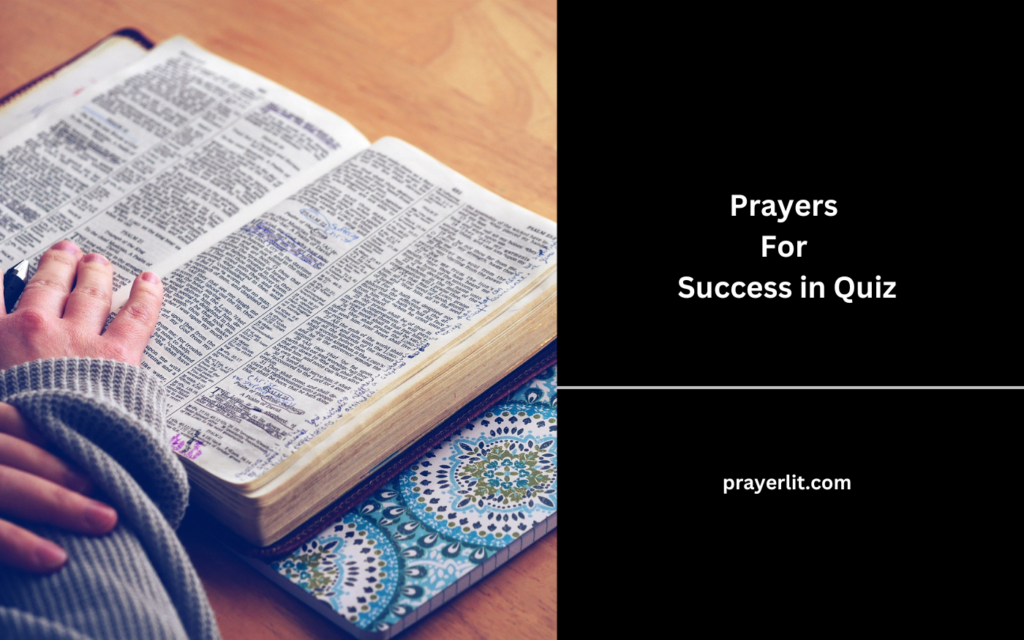 Prayers For Success in Quiz