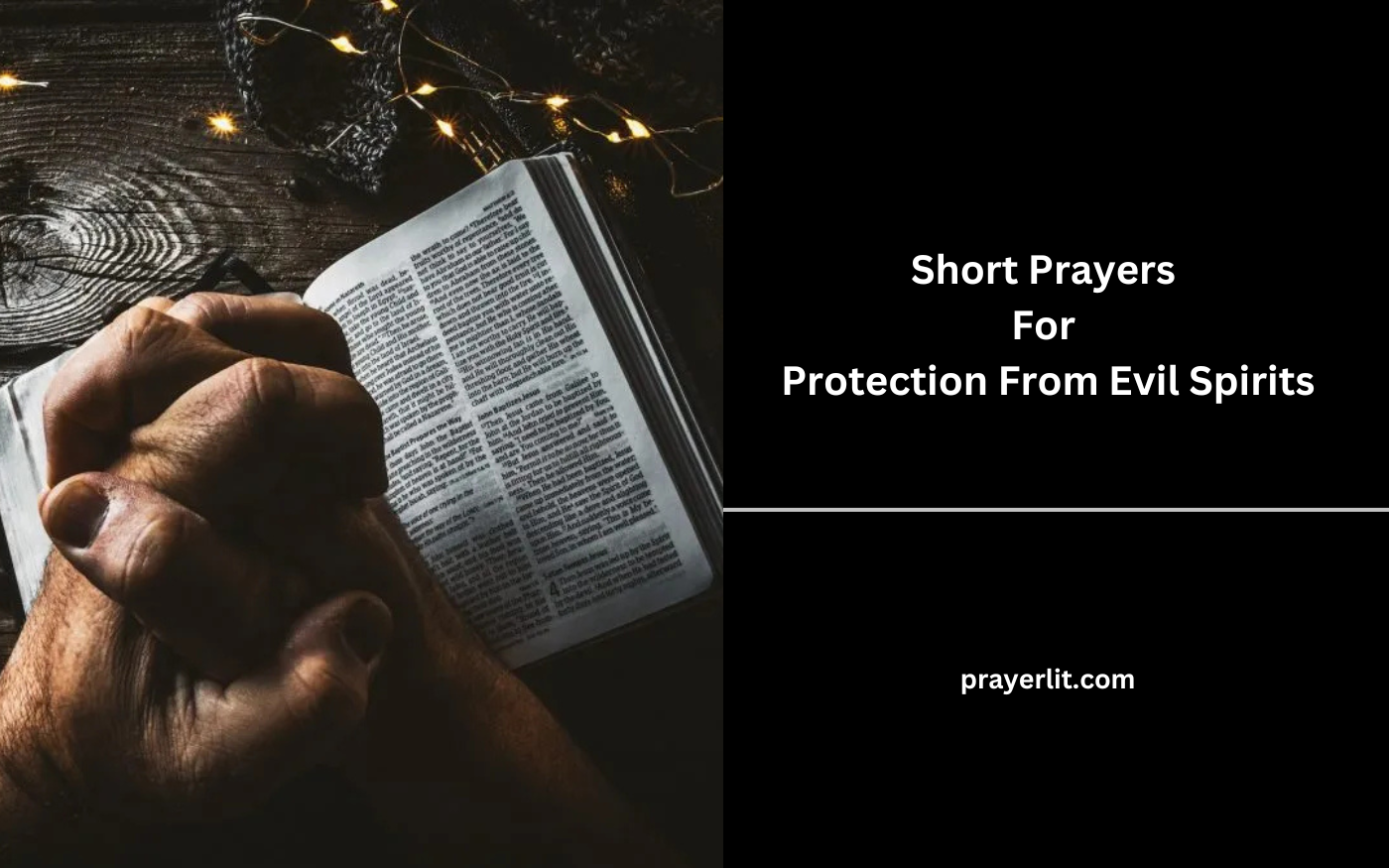 Short Prayers For Protection From Evil Spirits